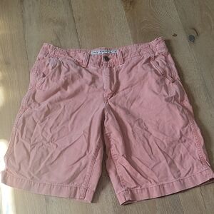 Mens American Eagle Long Board Pink Jean Shorts Size 32